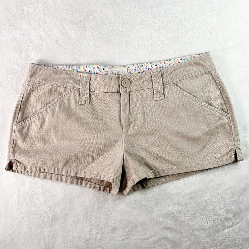 Women's Lilu Shorts | Tan Khaki | Size 5 | 2" Inseam | 100% Cotton